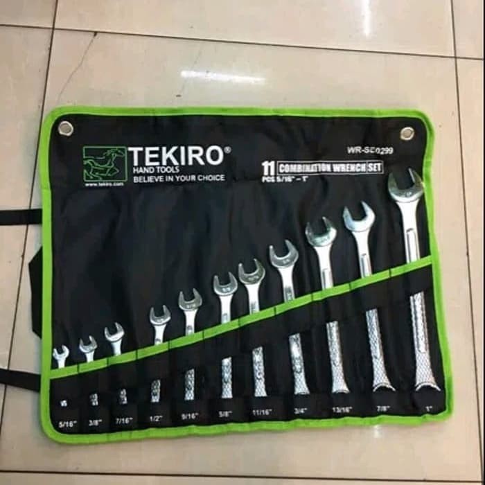 TEKIRO-Kunci Ring Pas Set (5/16"-1 MM) 11PCS / Combination Wrench Set