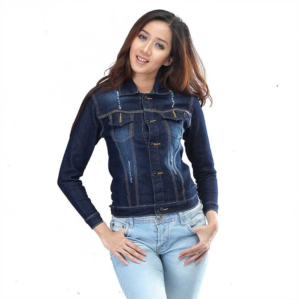 Jaket Wanita Korean Denim Kuzatura