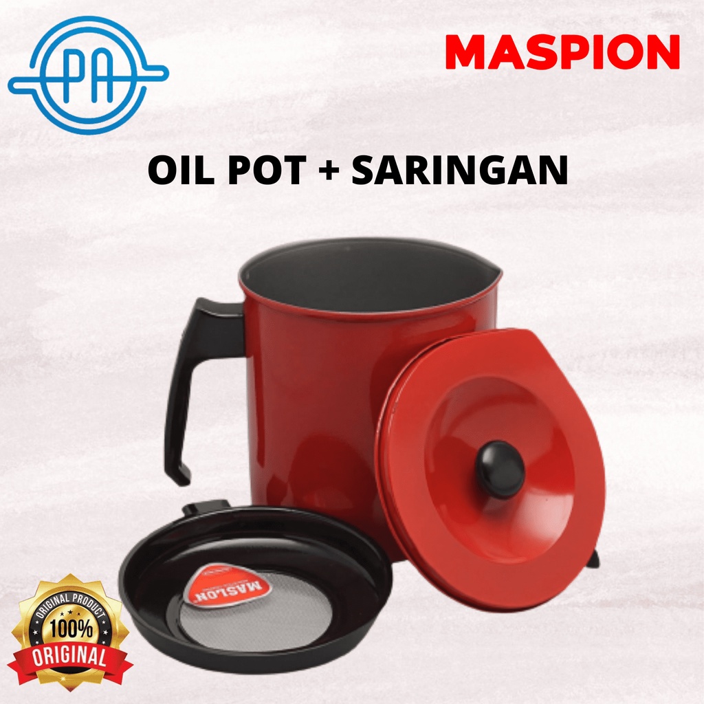 MASPION OIL POT 1,5 LITER SARINGAN DAN TEMPAT MINYAK