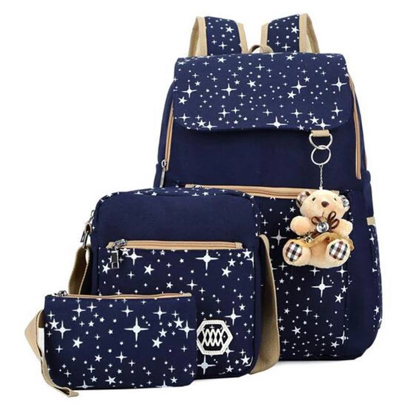 GTF - BACKPACK SET 3in1 BINTANG TUTUP MOTIF TERMURAH /TAS BERANAK / TASDINIERMURAH / TERLARIS