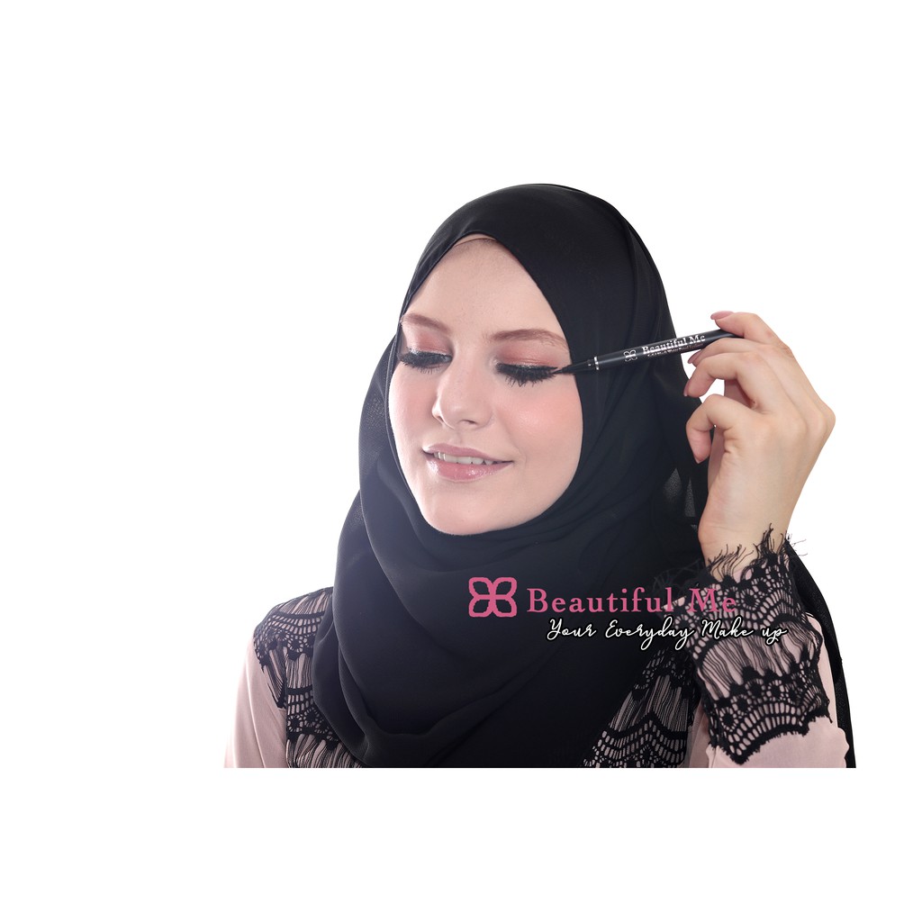 Beautiful Me Eyeliner / eye liner / waterproof eyeliner / makeup kosmetik / eyeliner hitam / alami