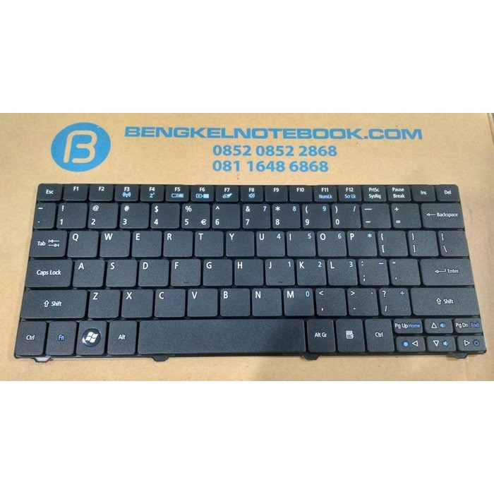 Tastiera Sostitutiva USA Per Acer Aspire One AO722, ZA3, ZA5, ZH7, A0751H - Layout QWERTY - Foto 1