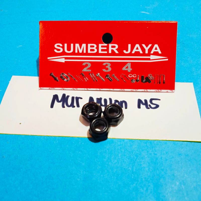 MUR NYLON M5 HITAM ISI 100 TERMURAH