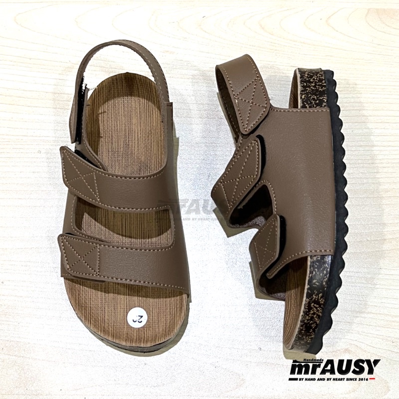 Sandal Anak Balita Baby Selop Birken Strap 3 Tali Lucu mrAUSY Baby