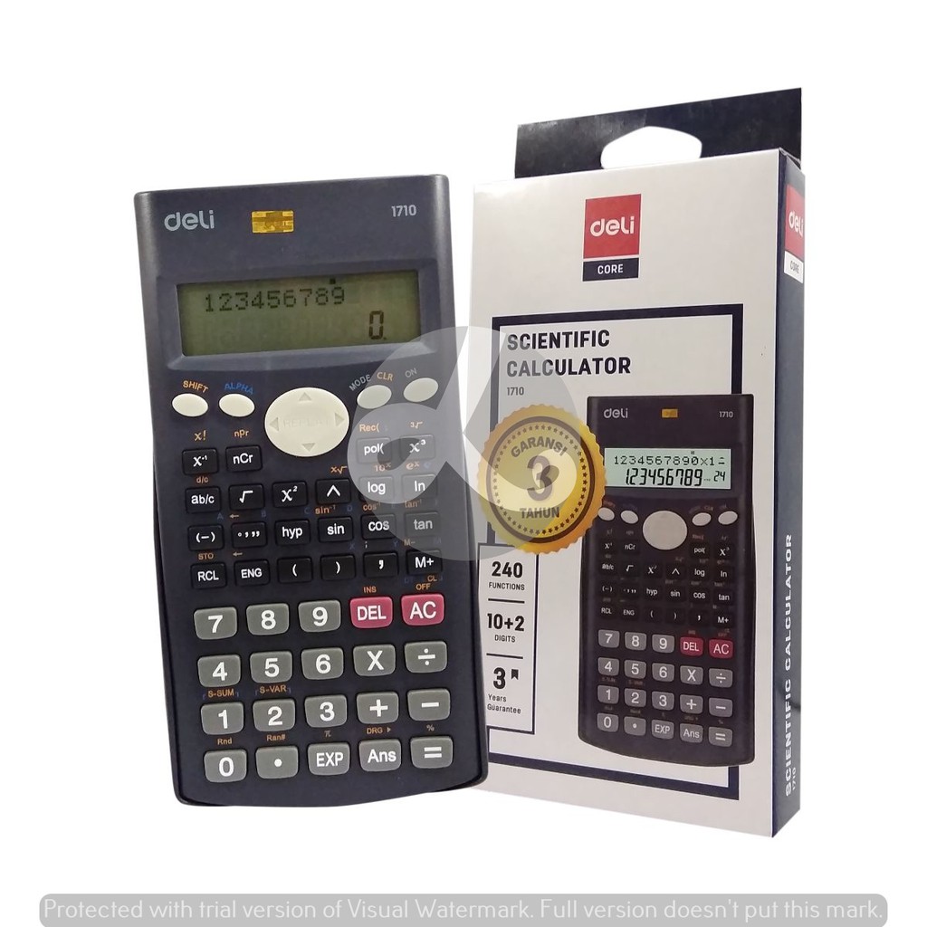 

Calculator Kalkulator Deli E-1710 E1710 Original Scientific Ilmiah