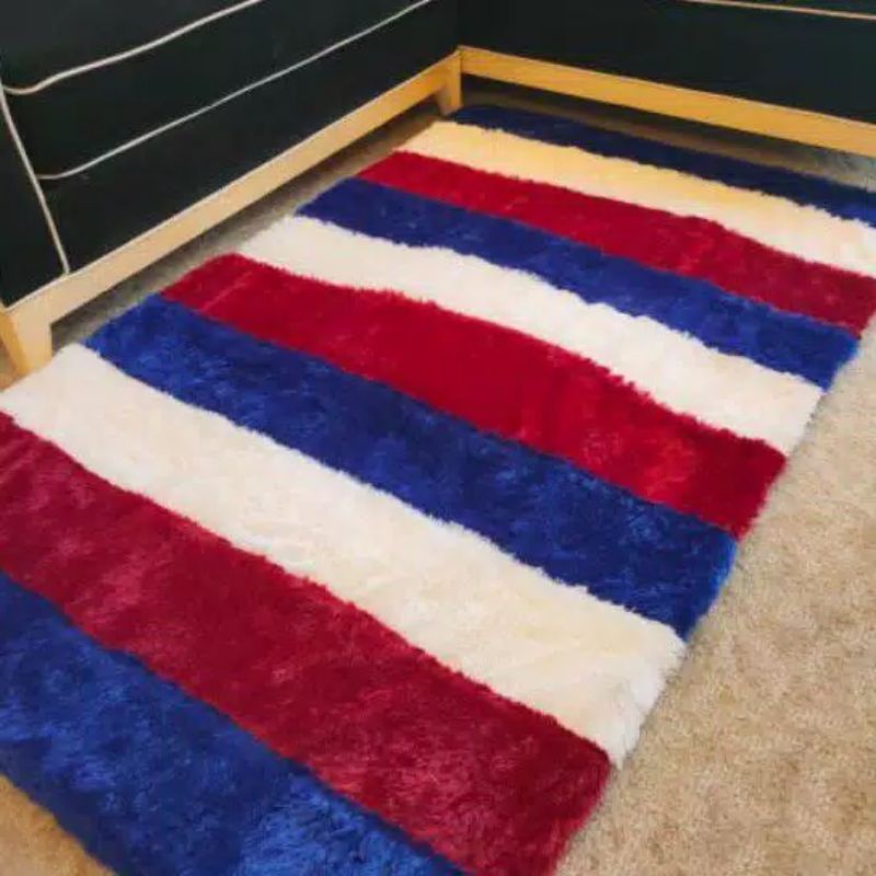 karpet pelangi bulu rasfur lembut (random) ukuran 160×100,tebal 4cm murah bisa COD