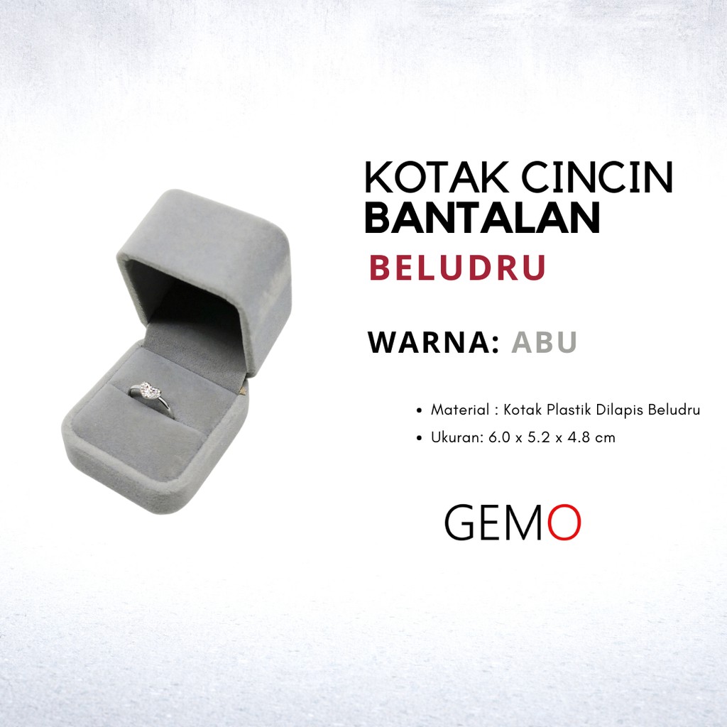 KOTAK PERHIASAN ABU BELUDRU JEWELRY BOX SET CINCIN KAWIN GELANG KALUNG ANTING LIONTIN GIWANG UNIK, MURAH BLUDRU UNTUK SESERAHAN, HANTARAN NIKAH, PERKAWINAN, PERNIKAHAN, TUNANGAN, MAHAR