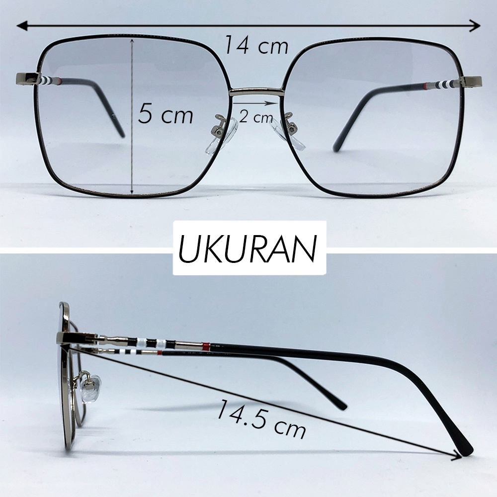 Kacamata PHOTOCROMIC 9907 Lensa grade optik Berubah warna Sunglass  Blueray Blulightcromic Bluecromic Minus &amp; Plus Korea Fashion Pria / wanita
