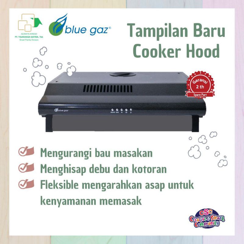 Blue Gas New Cooker Hood