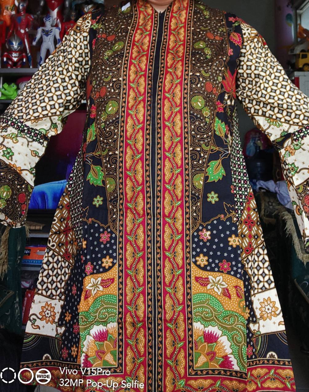 Tunik Batik Ratoe Modern Kode 566 Busui Tangan 7/8 Terompet + Pita. Bahan Katun Batik Sinaran