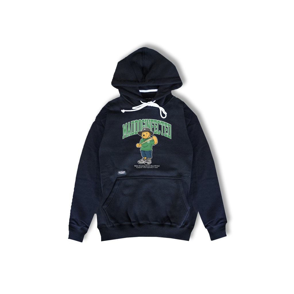 Maddog Infected - Hoodie - Bearmads HD Black  | Jacket Pria Wanita Unisex Hitam Distro Official Madd