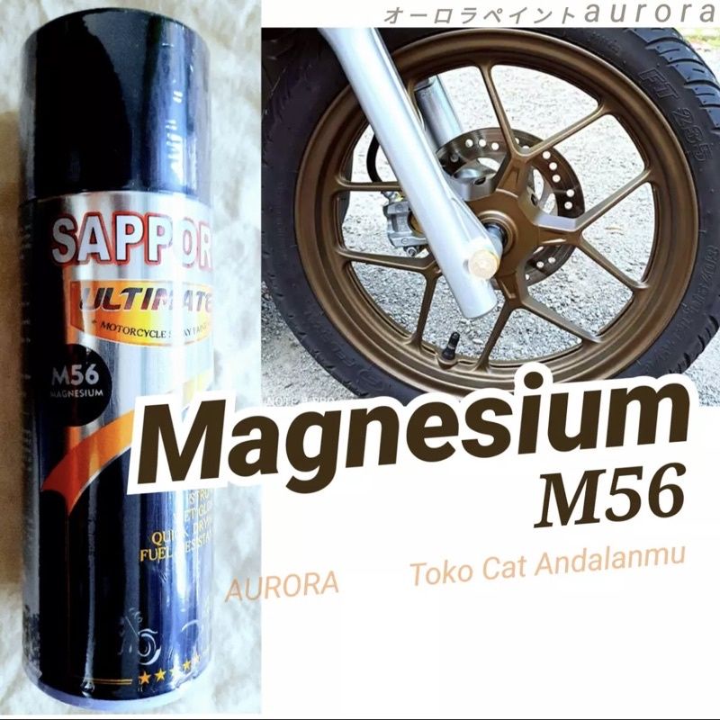 Cat Pilok Magnesium Titanium Sapporo Ultimate M56 Magnesium  Tahan Bensin Warna Velk Velg Aksesoris 