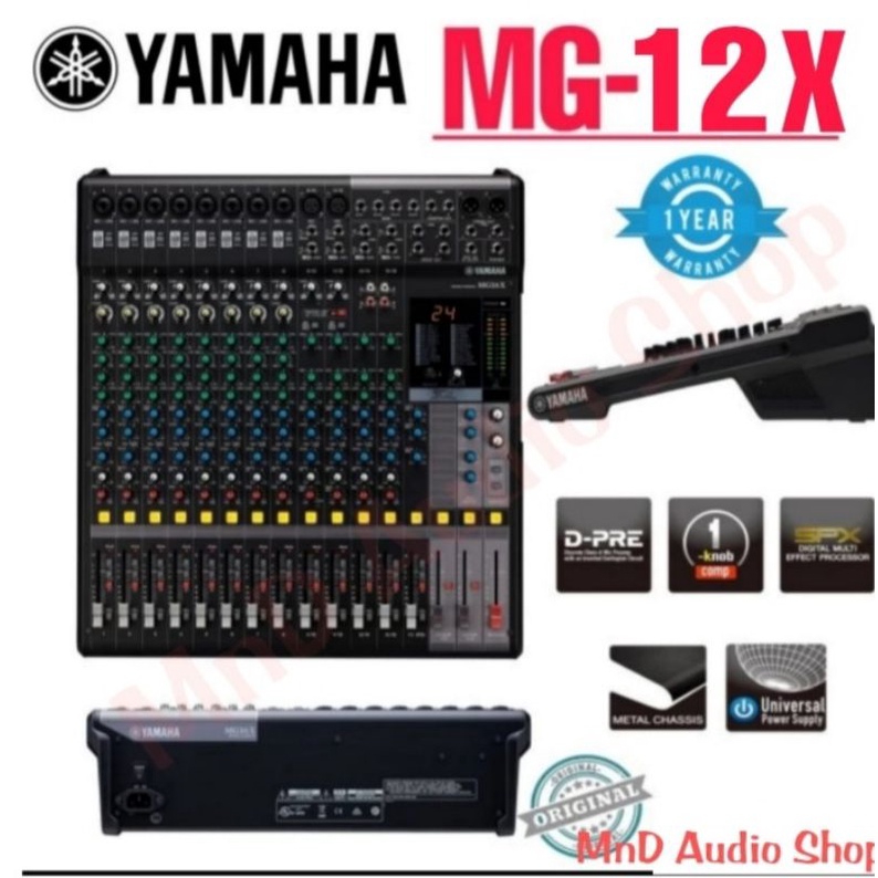 mixer audio yamaha mg 12x original mixer yamaha mg 12x