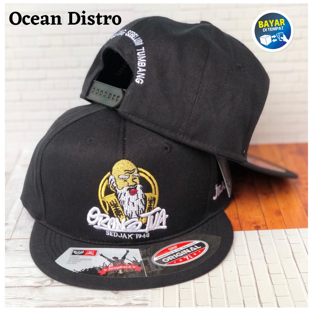COD]Topi Distro Pria/Topi Snapback Bordir Orang Tua Original New Model/Topi Distro Keren