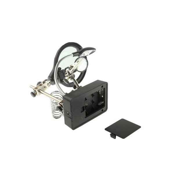 Pegangan Solder ( 2 Kaca Pembesar dan Fleksibel LED ) Model Terbaru