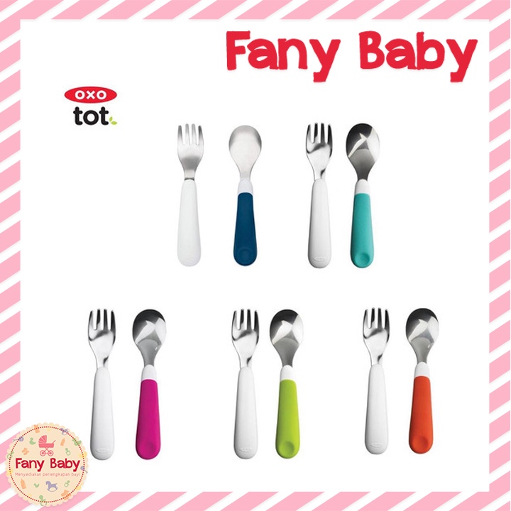 OXO TOT FORK &amp; SPOON SET