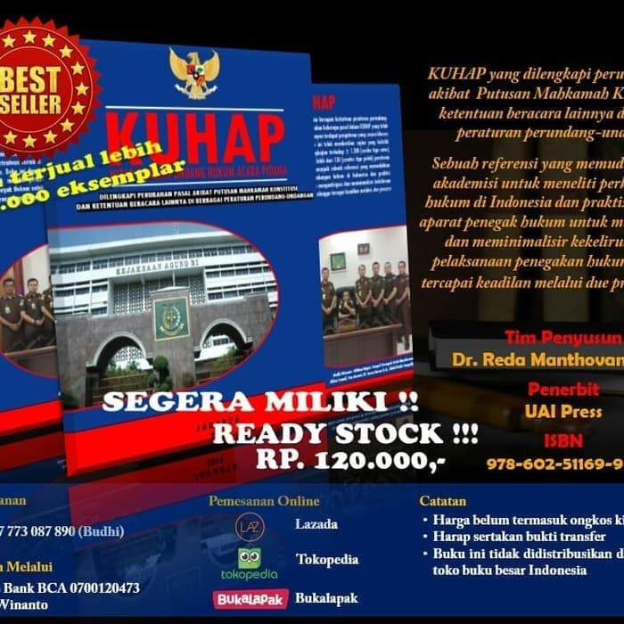 Buku KUHAP by Reda Manthovani BKIL_1828