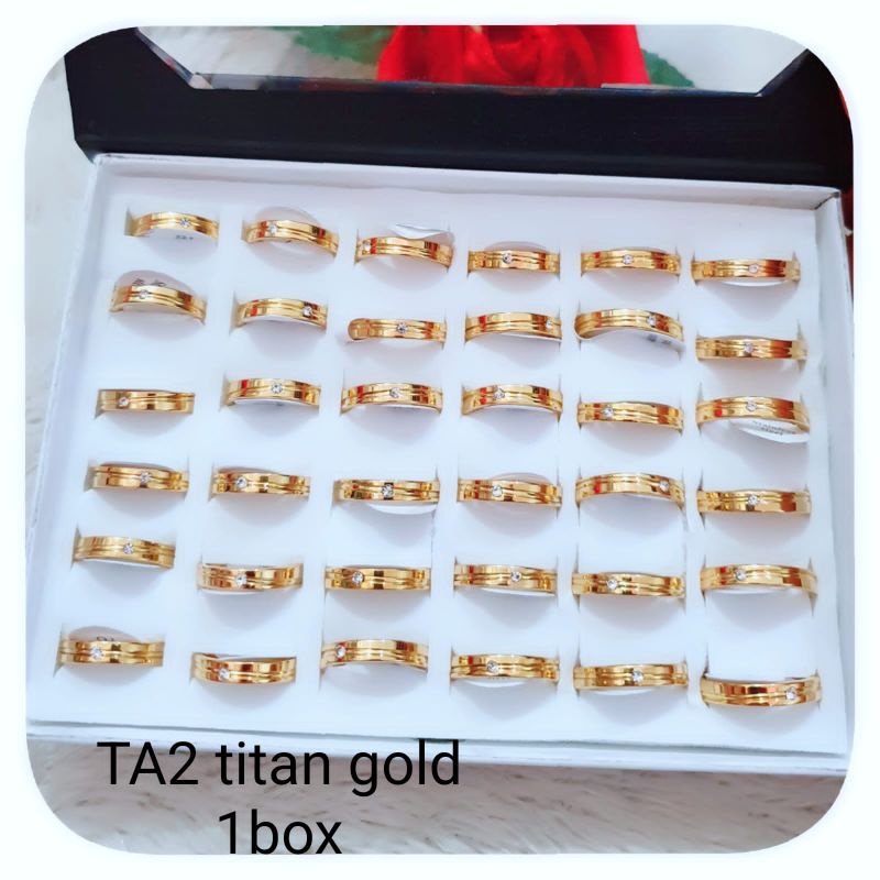 set cincin titanium box