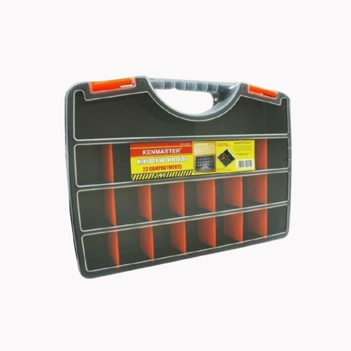 Plastik Mini Box 23 Compratment / Kenmaster Mini Tool Box 23 slot / Tempat Penyimpanan