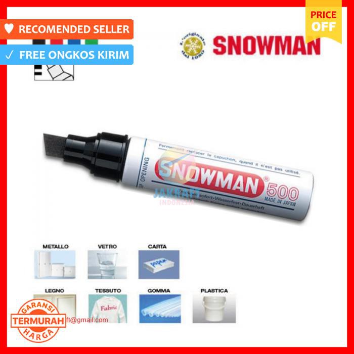 

Spidol Jumbo Besar Permanent Marker Snowman 500 Segala Permukaan Benda - Spidol Papan Tulis