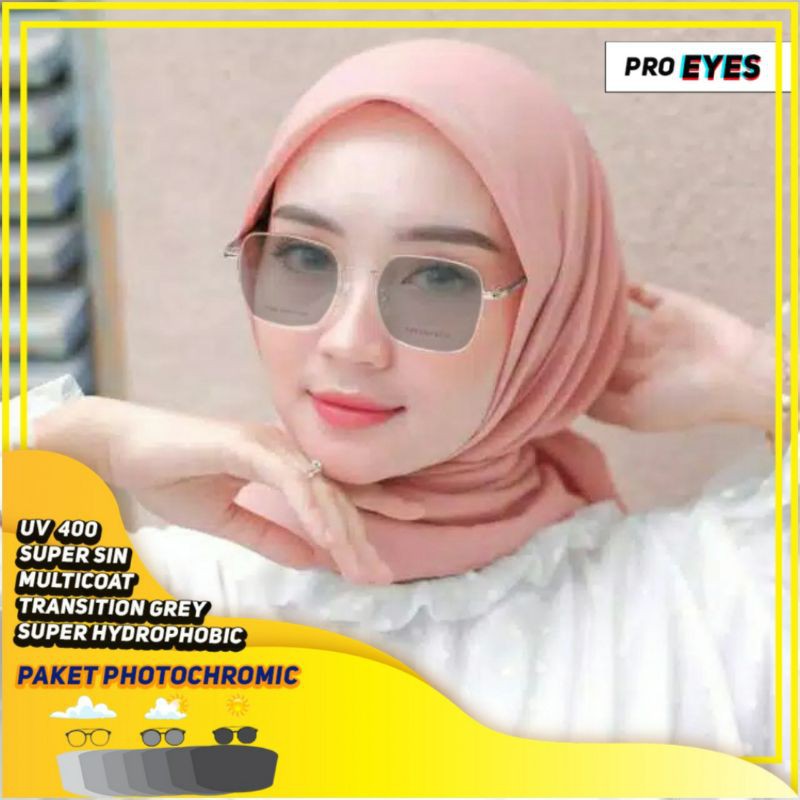 kacamata kotak besar cantik gratis photocromic