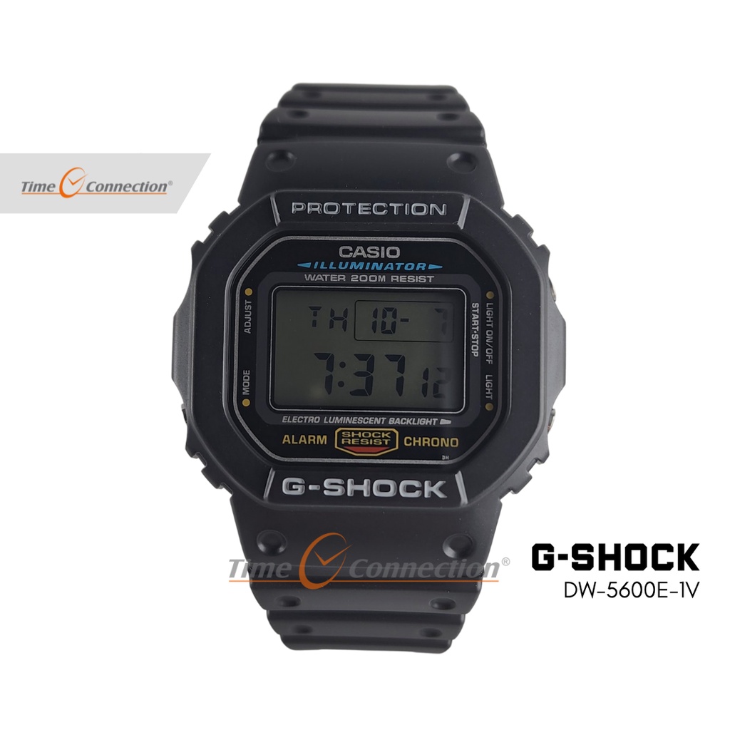 Casio G-SHOCK DW-5600E-1V Original / Jam Tangan Pria Digital / Gshock DW 5600 5600E DW 5600E 1V 1VDF