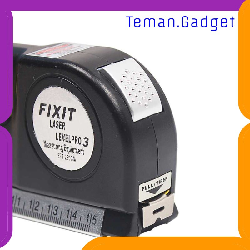 TG-DE248 Taffware LEVELPRO3 Penggaris Laser Horizontal 250CM + Waterpass