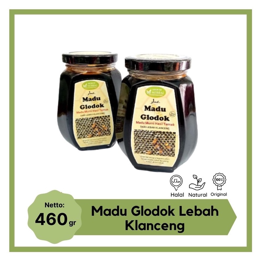 

MADU MURNI GLODOK HITAM LEBAH KLANCENG MADU ASLI 460 ML