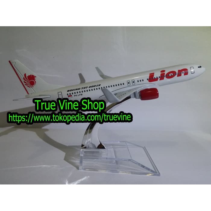 Miniatur (Diecast/Die Cast) Pesawat Terbang LION AIR (BESI)