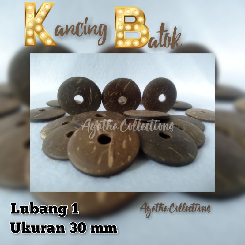 kancing Batok lubang 1 isi 100 biji