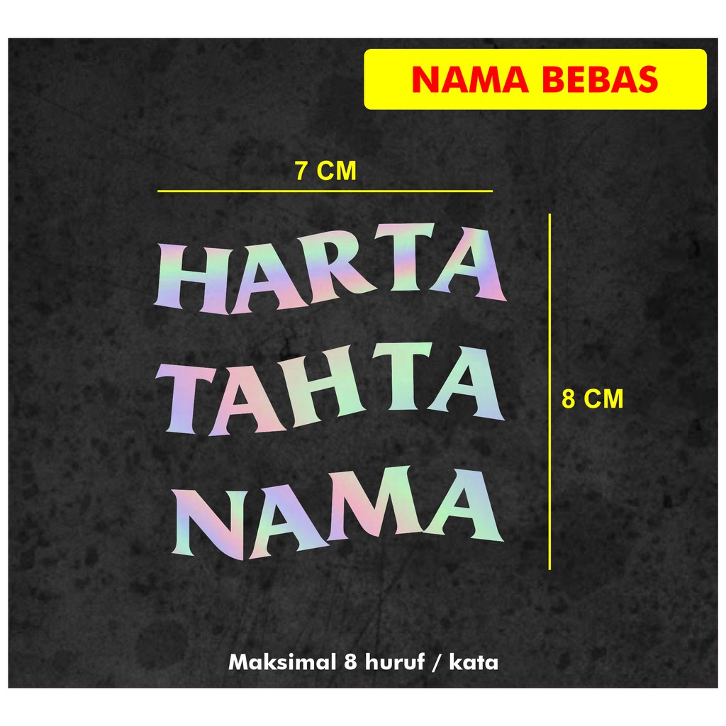 Sticker Harta Tahta stiker hologram ajarin dong bang jago sticker siap bang jago