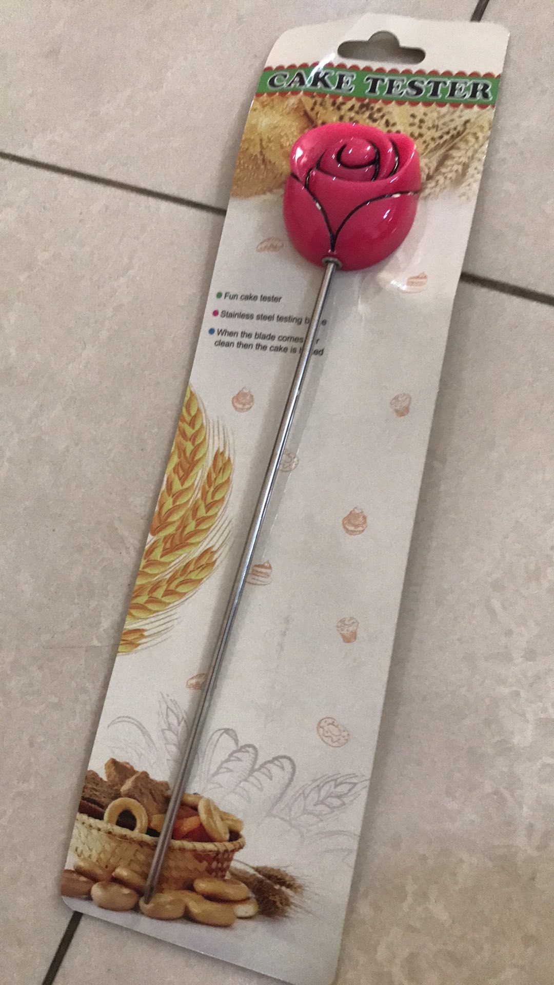 Alat Tester Kue Model Jarum Panjang Bahan Stainless Steel Untuk Perlengkapan Dapur