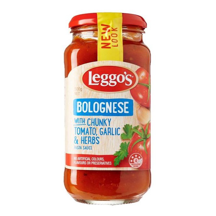 Leggo's Bolognese With Chunky Tomato Garlic &amp; Herbs 500gr