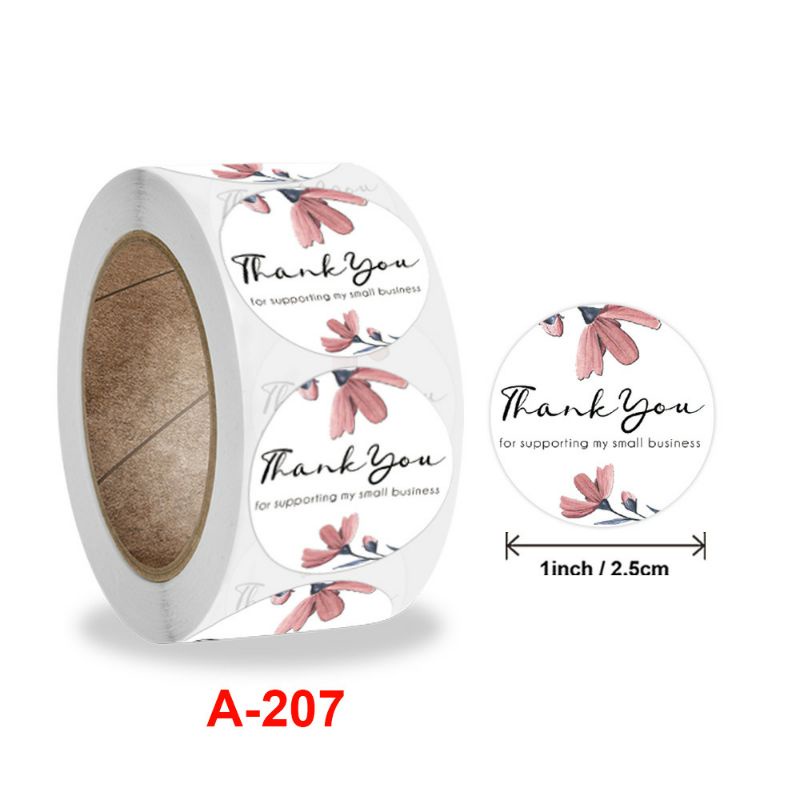 [MYUME.STORE] 500 pcs Stiker thank you/segel thank you/thanks for order/ label online shop-L