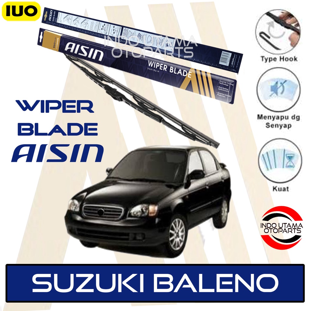 Wiper Mobil Suzuki Baleno AISIN Sepasang 18-20&quot; ORIGINAL