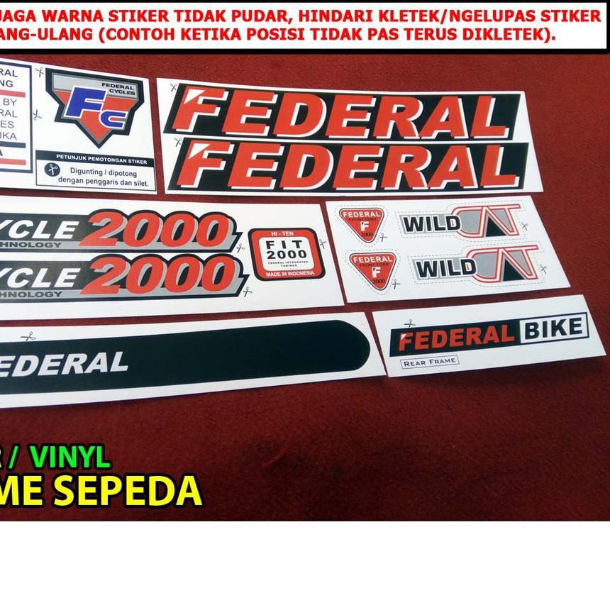 

Special Stiker vinyl Sepeda Federal Wild Cat Murah,,kan