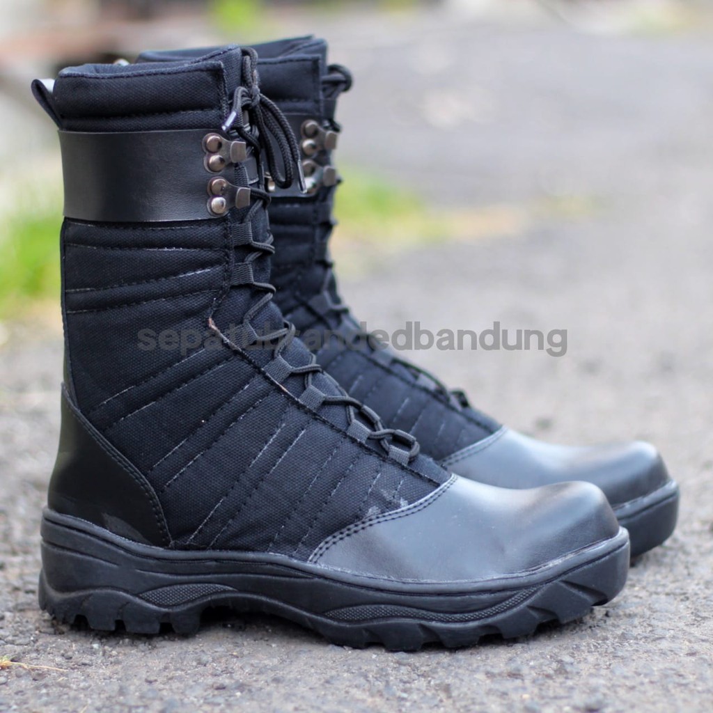 BIG PROMO | SEPATU PDL NINJA SAFETY UJUNG BESI SEPATU BOOTS PRIA RINGAN KUAT TRACKING TOURING BISA COD