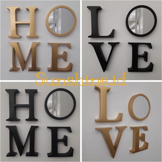 BISA COD Pajangan Hiasan Dinding Home & Love Informa