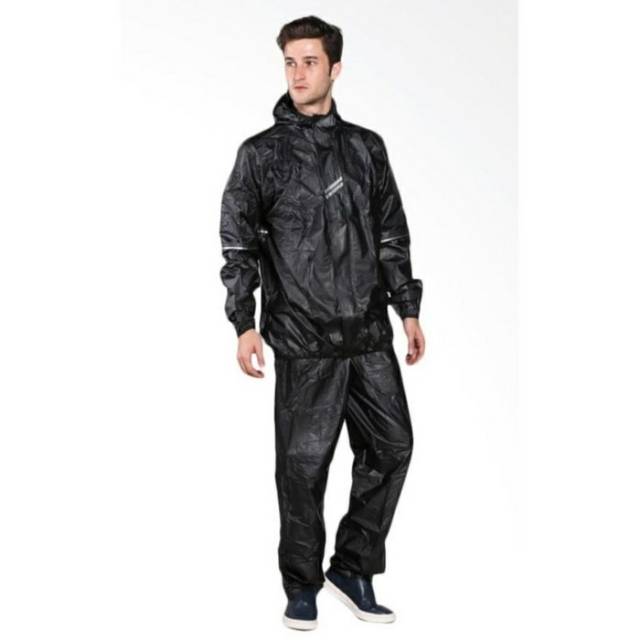 Jas Hujan Karet ASV 4 Carbon Semi Transparan