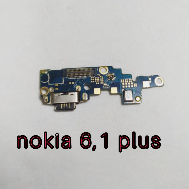 konektor cas papan konektor cas mic nokia 6,1 plus