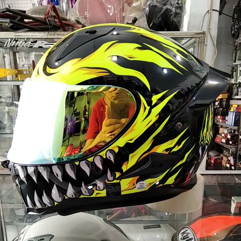 HELM SNAIL FFS1 TYREX YELLOW/FULL FACE