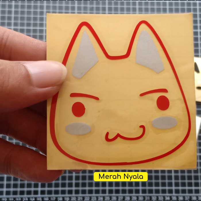 Stiker Kucing Lucu / Sticker Kawaii Cat / Sticker japan cat / Sticker Kucing jepang lucu Waterproof