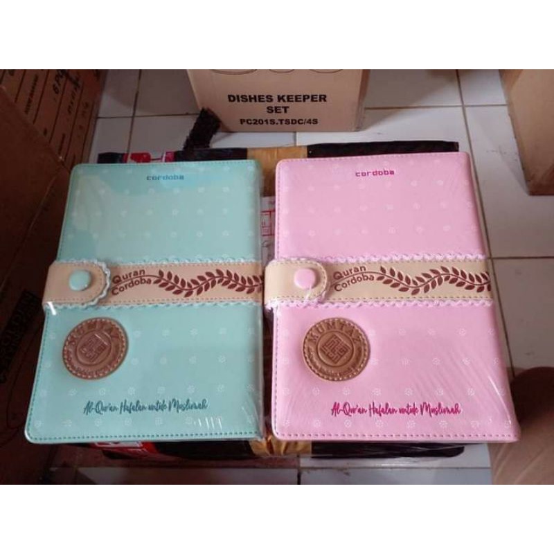 Alquran Cordoba Mumtaz Muslimah Jaket Kulit A5 Al-Qur’an Hafalan Mudah lengkap tafsir tematik