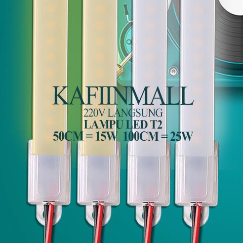 LAMPU T2 TUBE 15W 25W Lampu hias Lampu Led Meja Rias Make Up Lampu Kaca Rias Lampu panjang Cermin Va