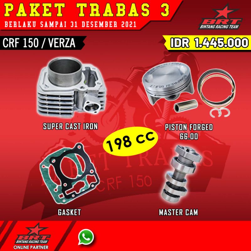 PAKET TRABAS 3 BRT CRF 150 / VERZA
