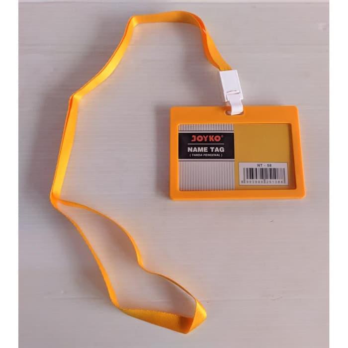 

Tempat ID Card Holder Name Tag Joyko 54 x 90 mm Landscape + Lanyard NT-58 Yellow ATK