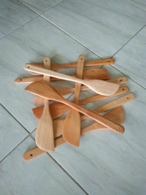 Sutil / Sendok / Spatula / Sodet Kayu Mahoni P35 / SOLET MAHONI