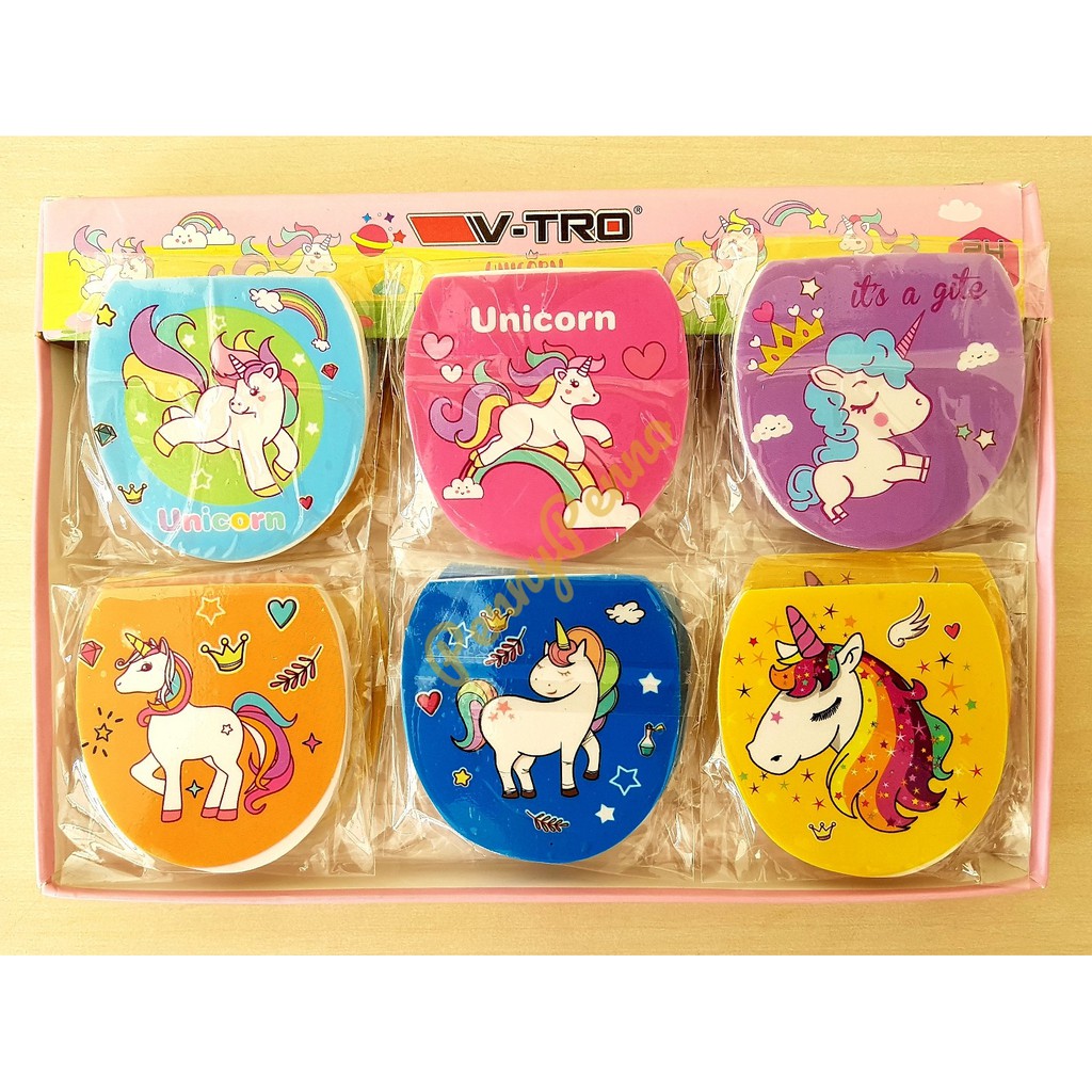 

Penghapus Pensil Model Unicorn / LOL/ Hijab / Frozen / Barbie / Hello Kitty /Smile / Mahkota