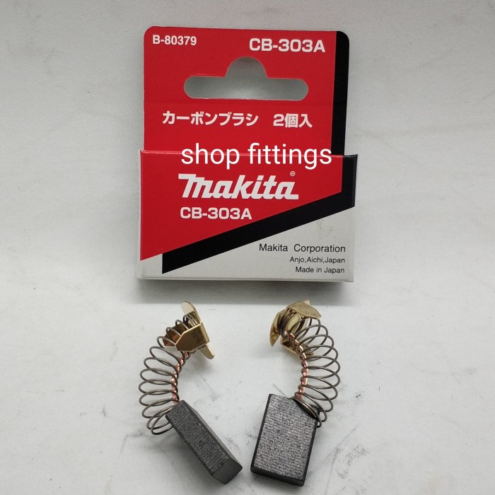 Makita B-80379 Carbon Brush CB-303 A CB303 CB 303 - Arang / Spull ORIGINAL