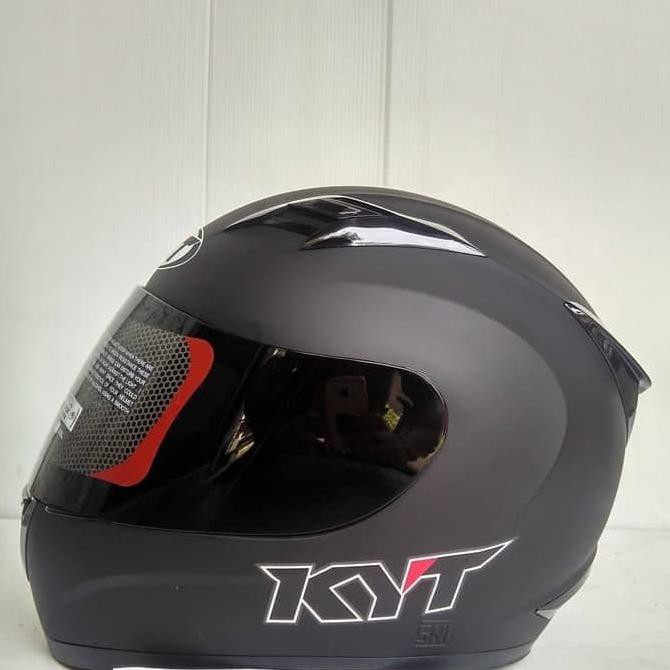 Helm KYT R10 Black Doff Matte Hitam Doff | Helm | Full | Face